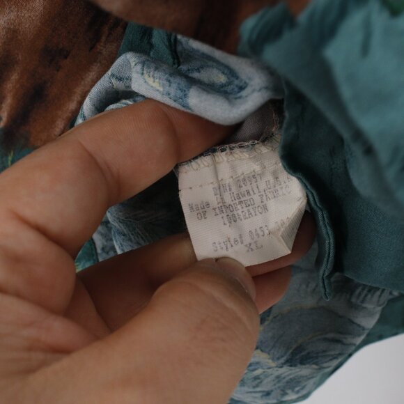 Tori Richard Hawaiian Shirt Mens XL Classic Car Palm Trees Tropical Rayon camp - Picture 6 of 11